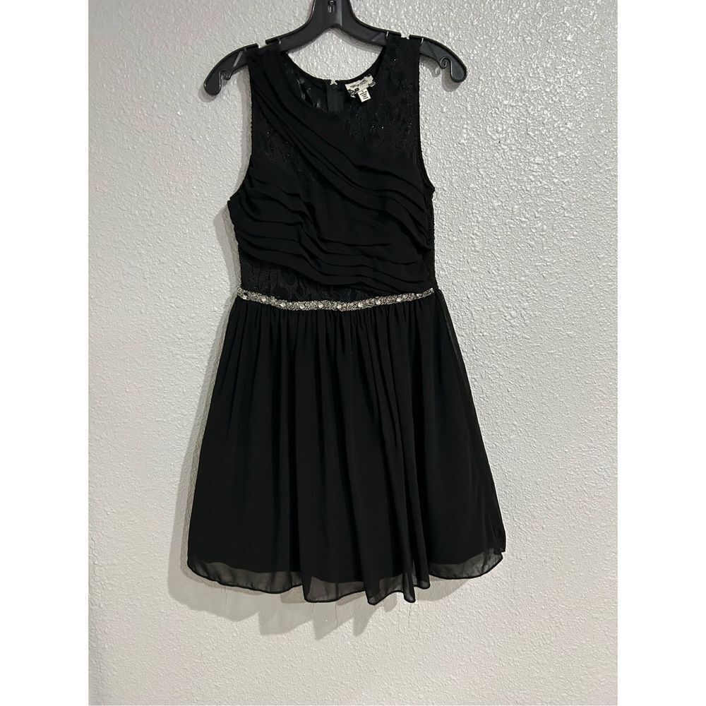 Way In Clothing Co Women's Vintage Y2K Prom Party Cocktail Dress Black Size 9